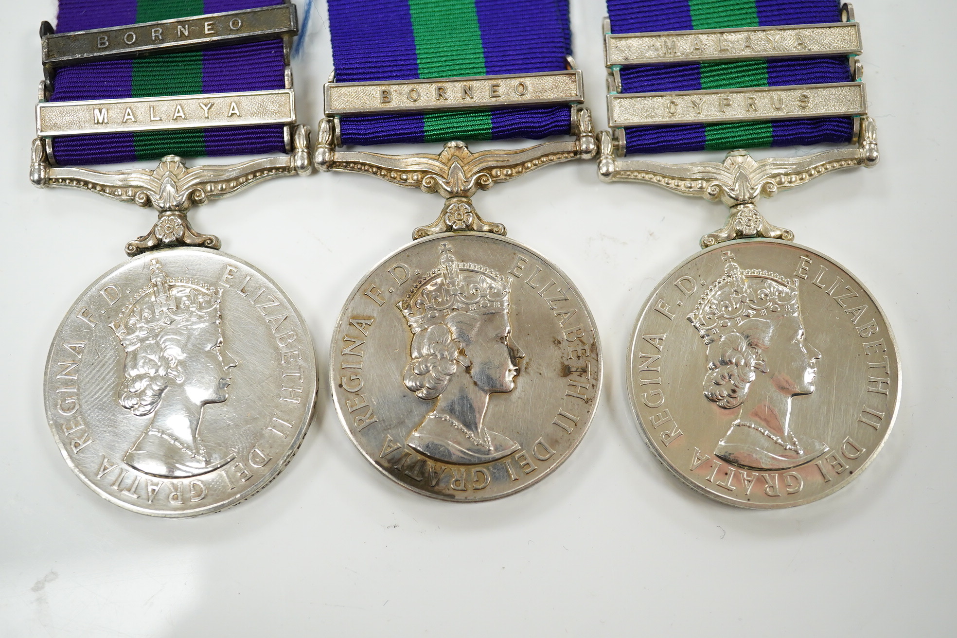 Three ERII General Service Medals